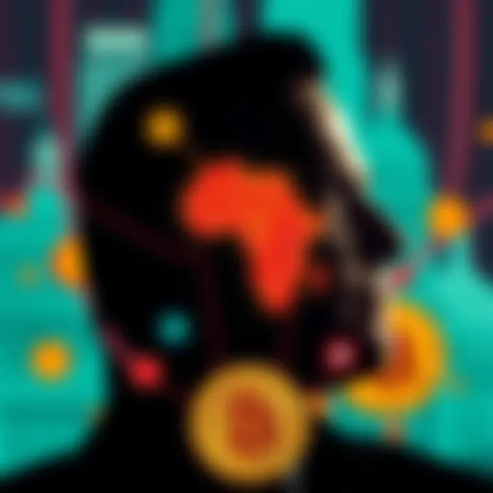 A graphic showing Jeffrey Epstein's silhouette with Bitcoin symbols and US government icons, representing the speculation of his involvement in cryptocurrency.