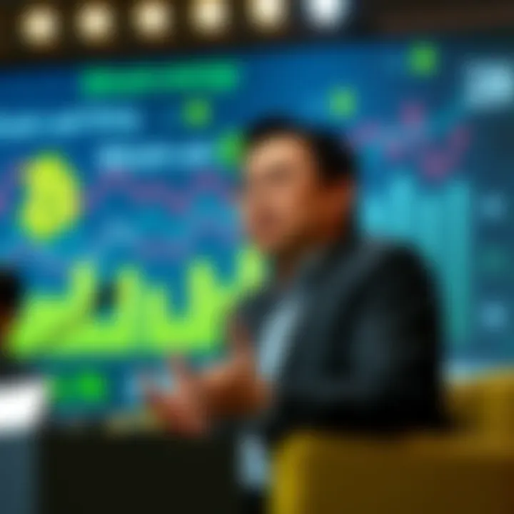 Jensen Huang discusses Bitcoin energy use Nvidia CEO Jensen Huang speaks at a panel about Bitcoin's energy consumption and its potential benefits, with graphics illustrating electricity use in mining in the background.