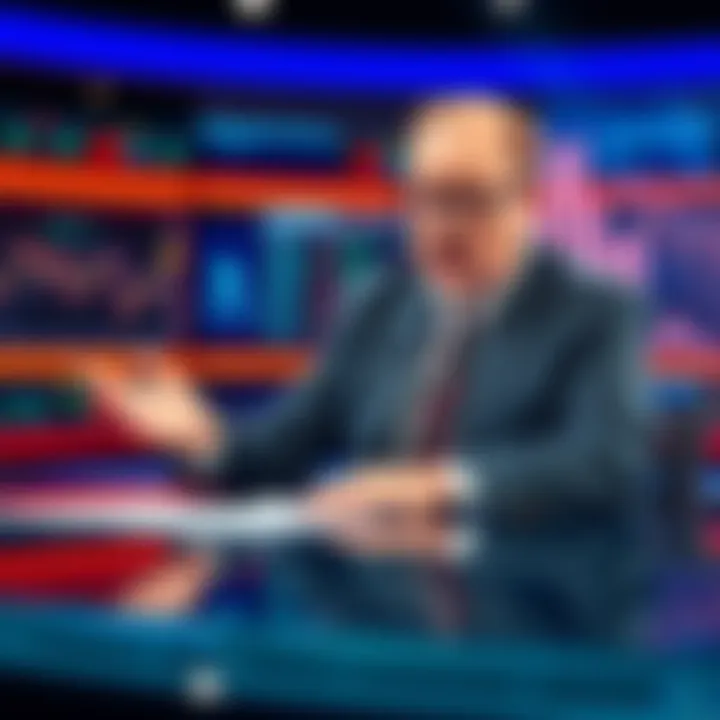 Jim Cramer speaking at a news desk warning investors about the risks in the crypto market