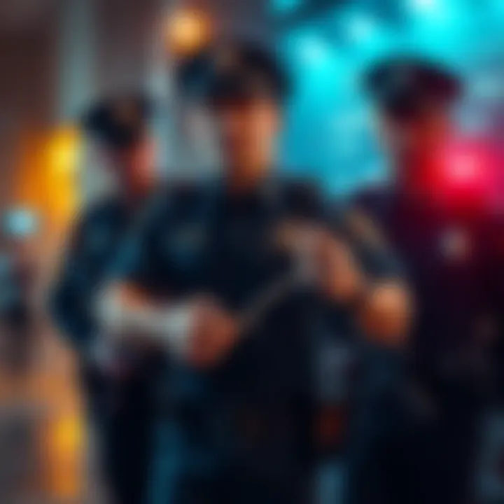 Police handcuffing John Daghita for cryptocurrency theft