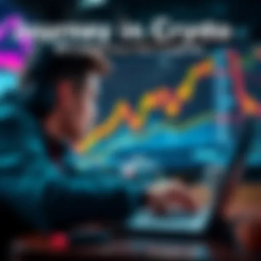 A person looking at cryptocurrency charts on a laptop, reflecting on three years of experience in the market.