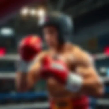 Justin Cardona training in the ring without Bitcoin sponsorship, preparing for his fight against Jake Paul.