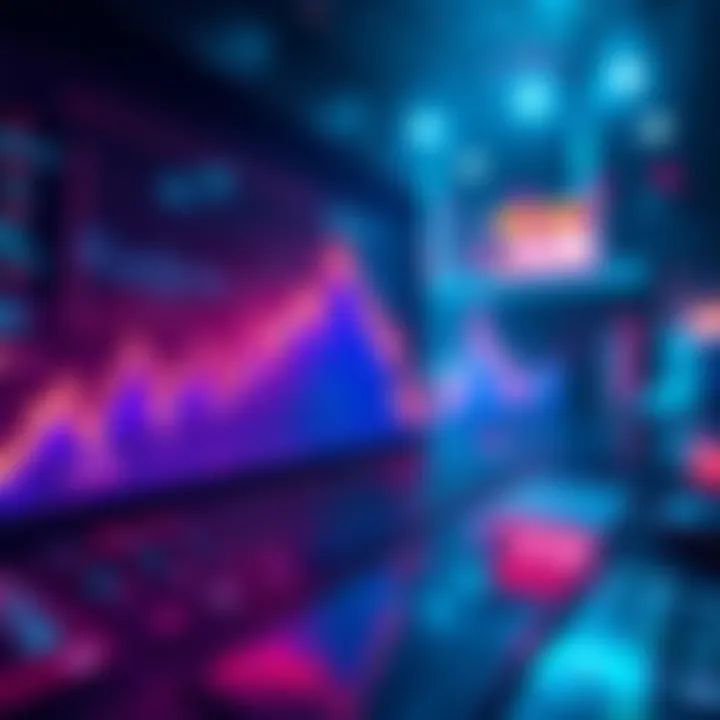A visual representation of fluctuating liquidity in cryptocurrency with a focus on Kadena.