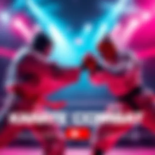 Karate fighters in action at the Karate Combat KC57 event on YouTube with bets placed using $KARATE tokens