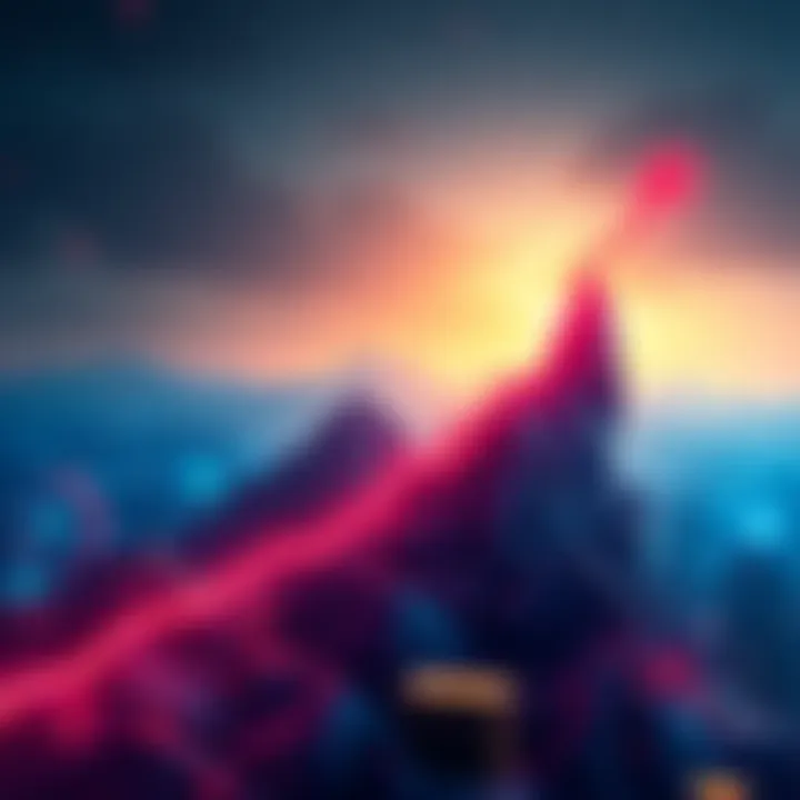 A graphic showing the upward trend of Kaspa's value among top cryptocurrencies, indicating its rise as the biggest gainer.