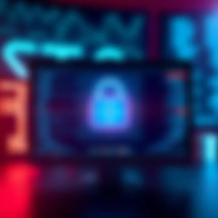 Kaspa Privacy Mode Announcement A graphic showing a computer screen with a lock icon, symbolizing enhanced privacy features in Kaspa's new update.