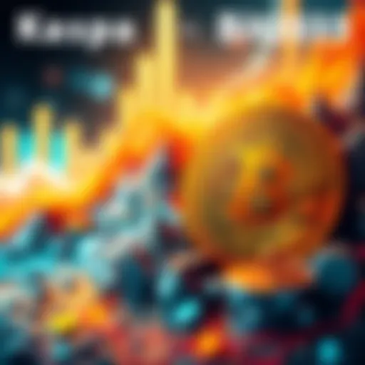 A visual comparison of Kaspa and Bitcoin's market caps for 2035, showing potential growth and predictions.