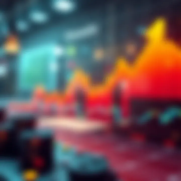 A graph showing Kendu's daily market trends with an upward arrow indicating growth.