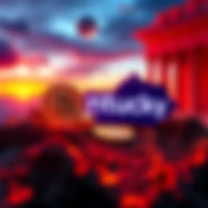 Symbolic representation of Kentucky's legal landscape with the Coinbase logo