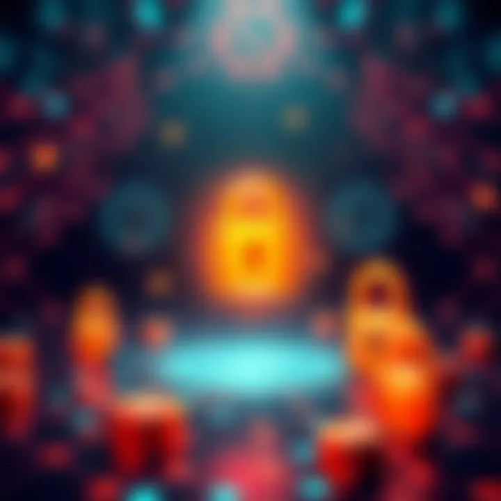 Symbolic representation of security in decentralized finance with digital locks and currency icons
