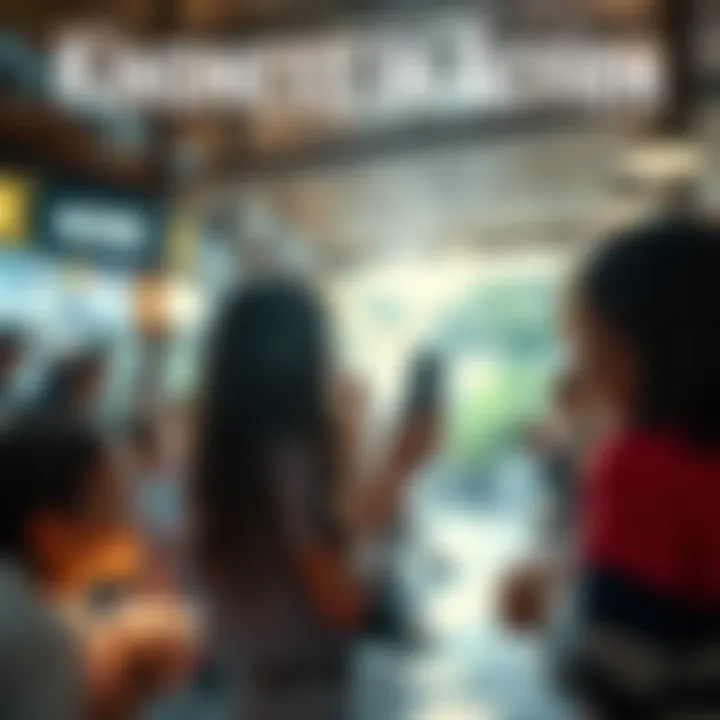 A group of people performing small acts of kindness in a community setting, highlighting the importance of being nice to one another.