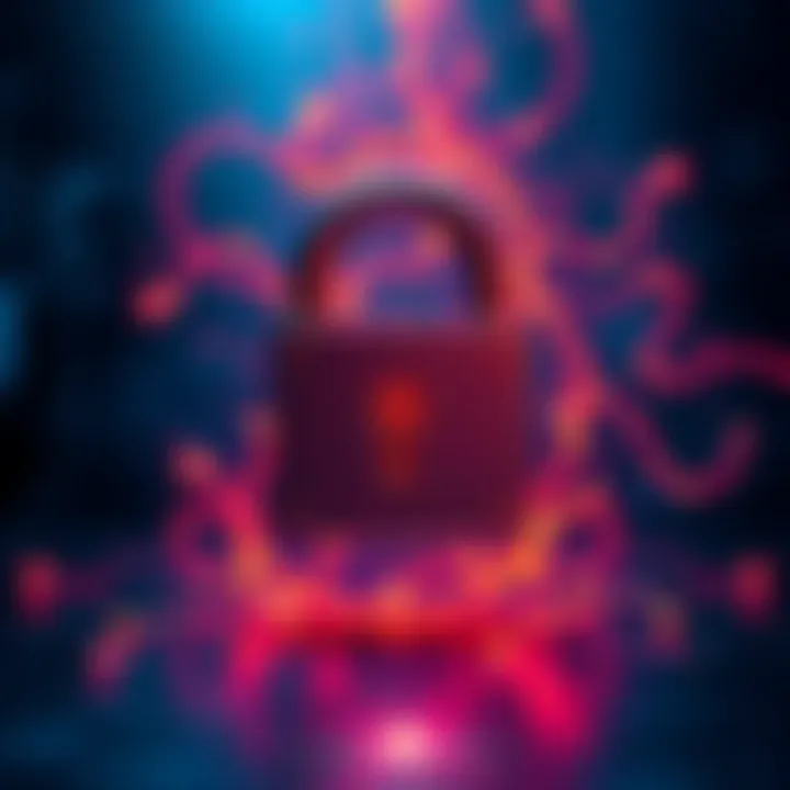 A secure lock symbolizing account protection after an email hack.