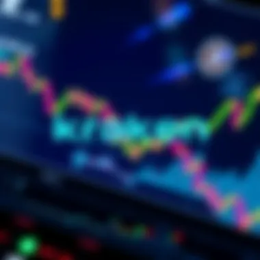 Kraken logo and crypto graphs Kraken logo displayed alongside fluctuating cryptocurrency graphs, highlighting market activity and controversy around celebrity rugpulls.