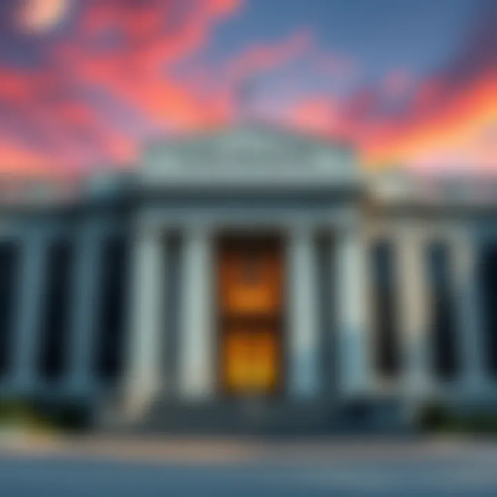 Kraken Building with Federal Reserve Symbol Kraken's office building with a Federal Reserve emblem, symbolizing its new banking status.