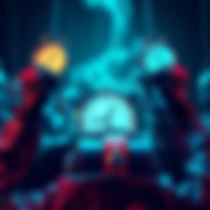 A visual representation of users anxious about their delayed funds with Kraken, featuring a digital wallet and clocks indicating time delays.