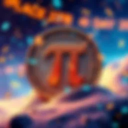 Celebration of Pi Day with Kraken logo and Pi Coin graphic