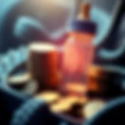 A graphic showing coins and a baby bottle representing financial support for newborns in Wyoming, linked to Trump policies.