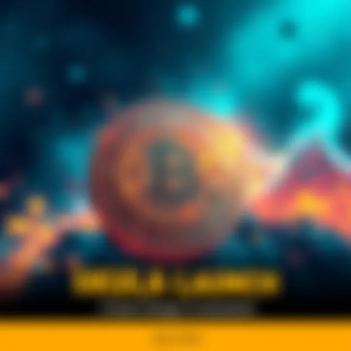 An artistic rendering of the $KULA token symbolizing innovation in finance, featuring elements of decentralization and community engagement.