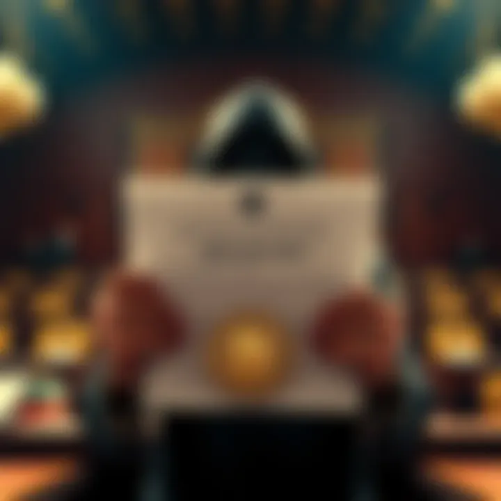 A courtroom scene with a figure holding a legal document related to Bitcoin ownership claims, symbolizing a lawsuit for $293 billion.