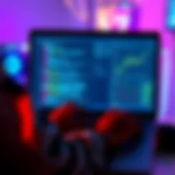 A person studying Uniswap v4 with code and charts on a laptop while planning a project