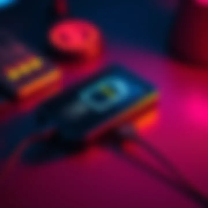 Close-up of a Ledger Nano X device connected to a charger, showing a low battery icon on the screen