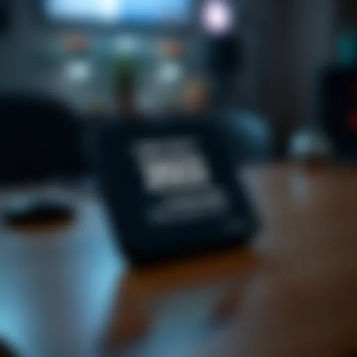 A Ledger Nano X cryptocurrency hardware wallet on a table showing its screen displaying the 2022 firmware version