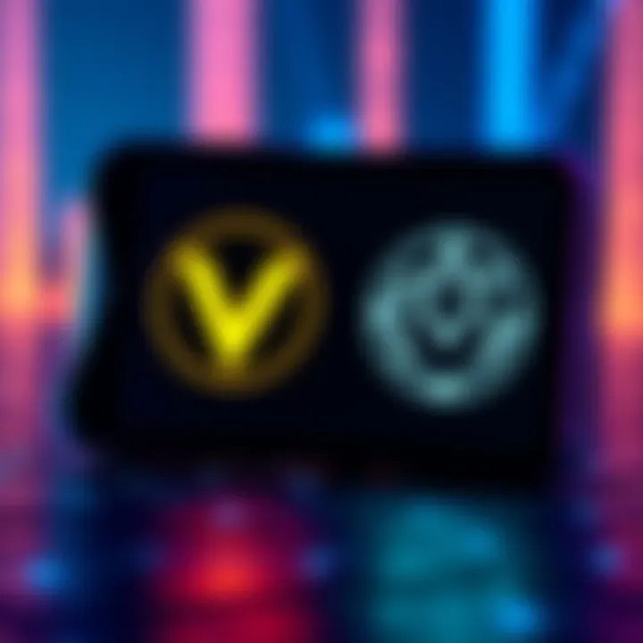 A Ledger hardware wallet displaying the VELO logo alongside the Stellar network symbol, representing potential support for VELO tokens.