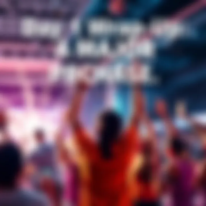 A vibrant scene depicting joy and excitement after a significant purchase