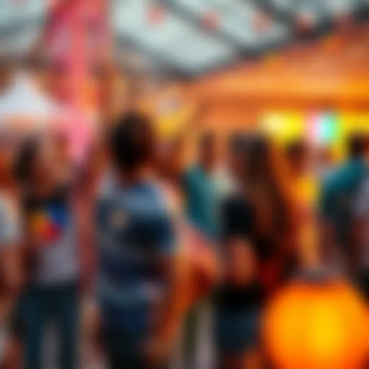 A group of people celebrating and discussing the latest developments in LFG at an outdoor event, showcasing enthusiasm and teamwork.