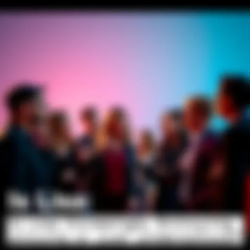 A group of people talking and sharing opinions about a woman named Lisa's actions, some appear frustrated while others look curious.