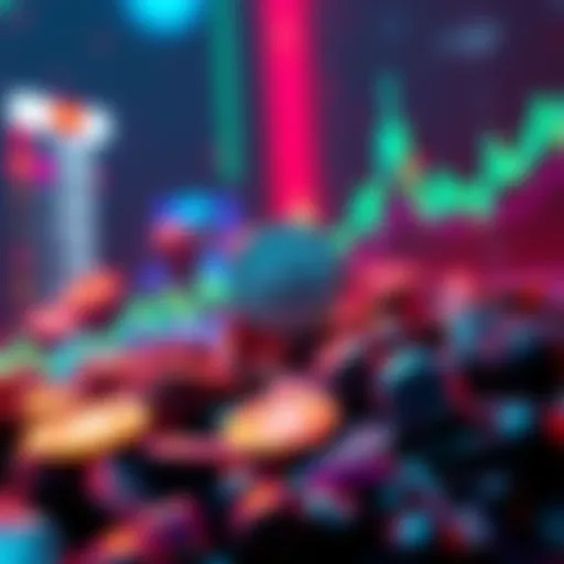 A visual representation showing Litecoin's price rising while most top cryptocurrencies fall. This illustrates Litecoin's unique performance in a bearish market.