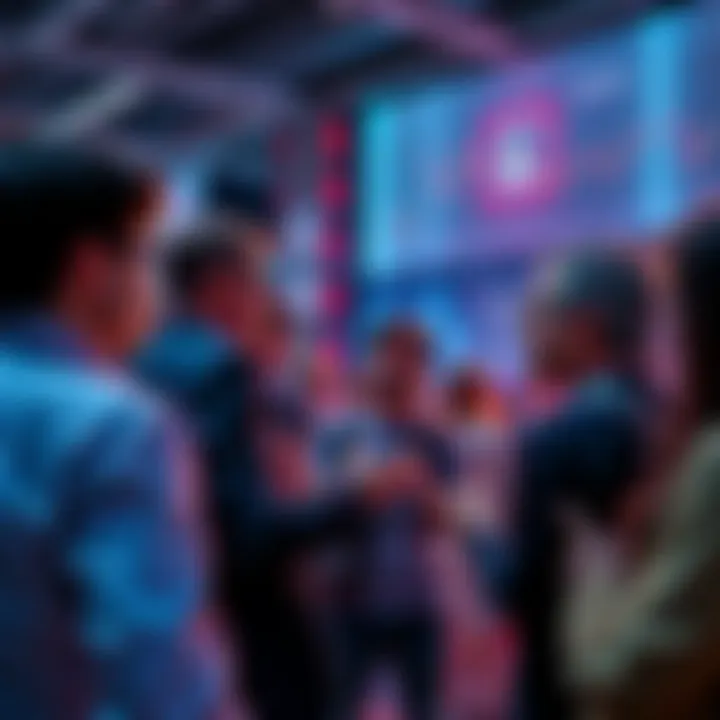 A group of people engaged in a conversation about Litecoin trading strategies and market events.