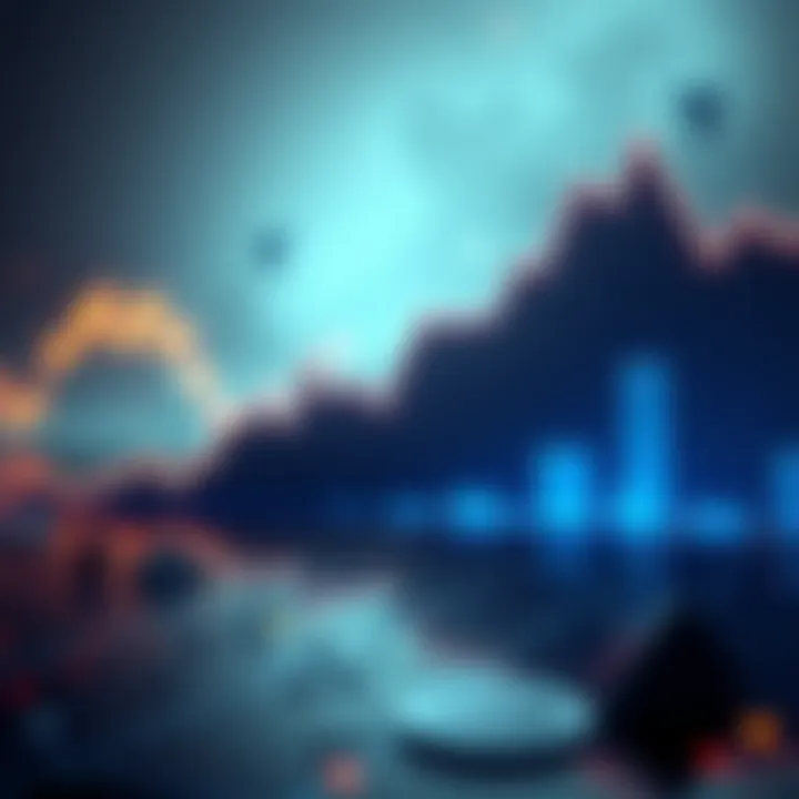 Graph showing a decline in Litecoin prices over a recent period