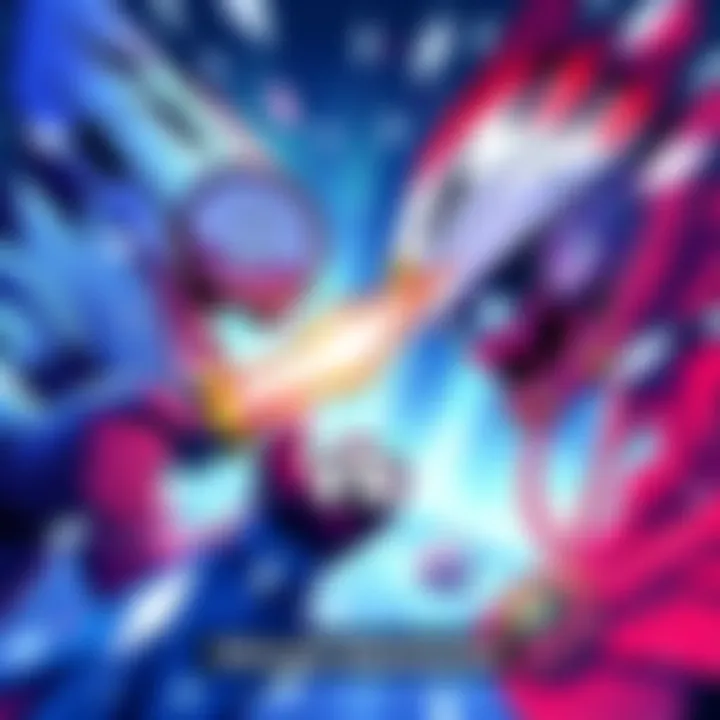 A dramatic illustration of Litecoin battling Avalanche in the Ultimate Crypto Tournament, showcasing the intensity of digital currency competition.