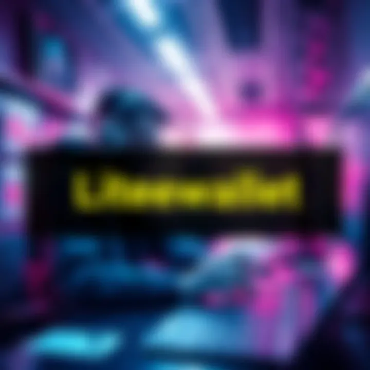 Navigating Litewallet Support User troubleshooting Litewallet with digital interface