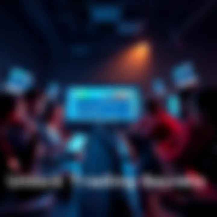 A group of traders engaging in a livestream session, discussing strategies and sharing insights about trading mistakes.