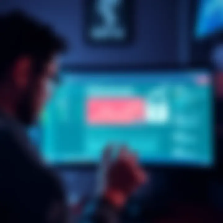 Locked Kraken Account with USDT Deposit A frustrated person looks at their computer screen showing a locked Kraken account and missing USDT deposit.