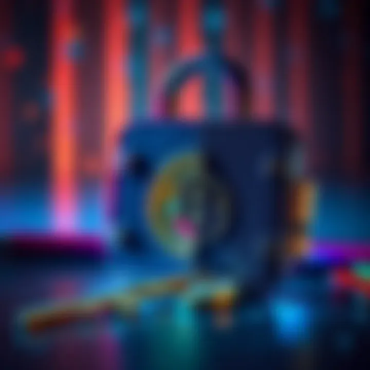 A metaphorical depiction of a locked Bitcoin wallet with a broken key, symbolizing the loss of access to cryptocurrency.