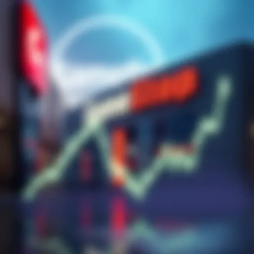 A graph showing the steep rise in Loopring's value, with a backdrop of the GameStop logo to signify the rumored partnership.
