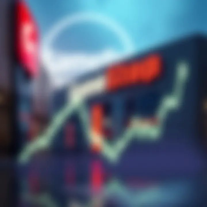 A graph showing the steep rise in Loopring's value, with a backdrop of the GameStop logo to signify the rumored partnership.