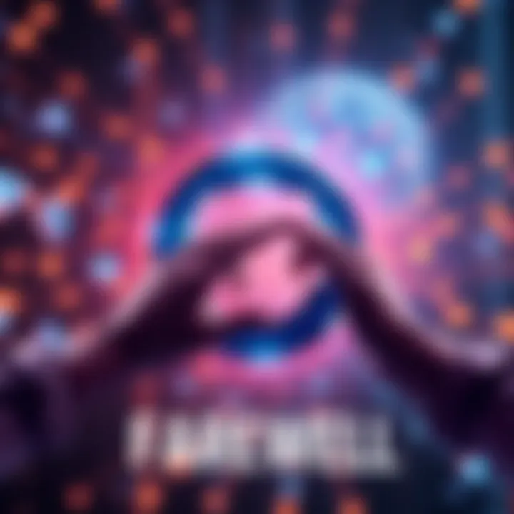 Illustration of a Loopring logo with a background of fading blockchain graphics, symbolizing the end of the project and its struggles with adoption.