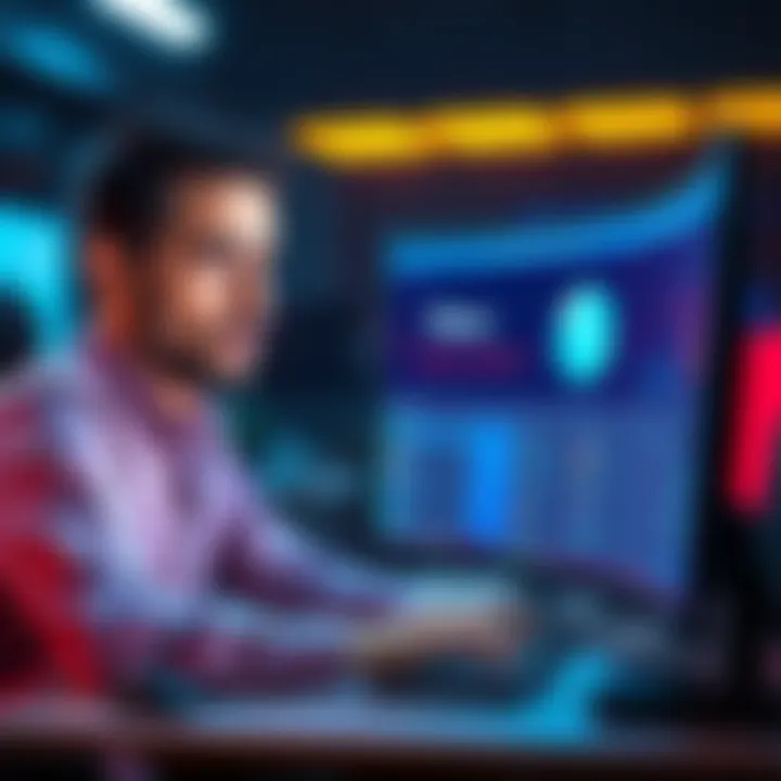 A person looking worried while using a computer, with a Nexo wallet displayed on the screen, symbolizing lost cryptocurrency assets.