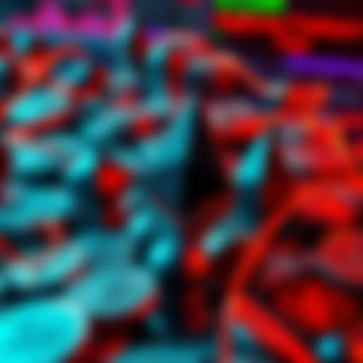 A visual representation of Ethereum symbols being lost due to a hacking incident, with a background illustrating digital currency and security risks.