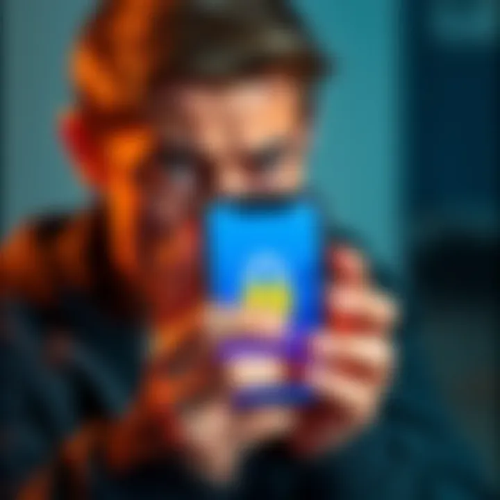 A person looking worried while holding a smartphone showing a crypto wallet app with a locked wallet icon. They appear frustrated about losing access to their funds.