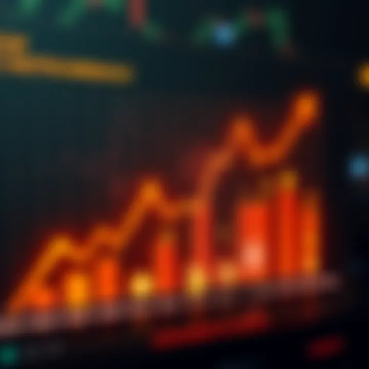 Low Cap Cryptocurrency Trends A chart illustrating rising trends in low cap cryptocurrencies, with arrows showing growth and various crypto icons