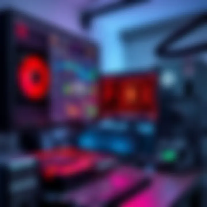 A low-end computer setup mining Monero cryptocurrency, showcasing old hardware components and software display with hashrate statistics.