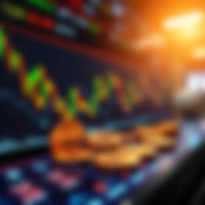 A visual representation of LRC tokens displayed on a cryptocurrency exchange screen, showing fluctuating prices and market trends, symbolizing uncertainty for investors.