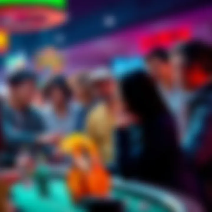 Players engaging in a lively discussion about Lucky Pot limits