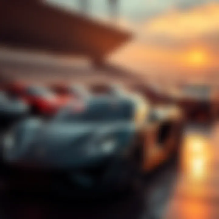 A collection of luxury cars showcasing the fusion of automotive excellence and lifestyle aspirations