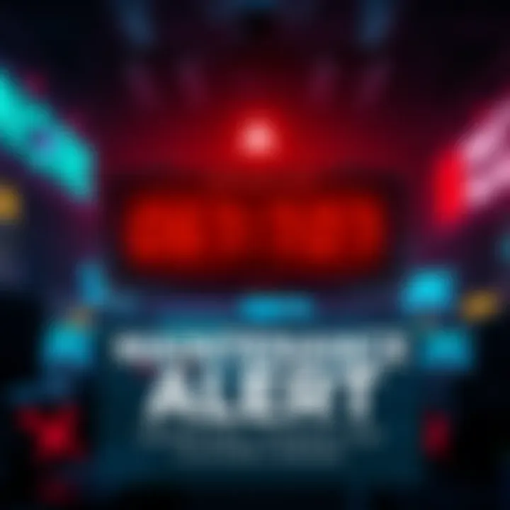 Maintenance Alert for Players A digital countdown timer indicating maintenance for a gaming event in two hours